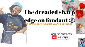 HOW TO ACHIEVE SHARP EDGE ON FONDANT CAKES! The easy way