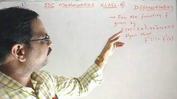 DERIVATIVES Ex13.4 Q2 | Class XI ISC | ML Aggarwal