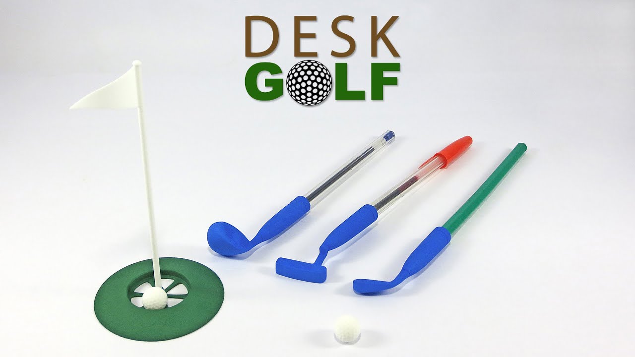 Desk Golf Mini Game 3d Printed By Urbano Rodriguez Youtube