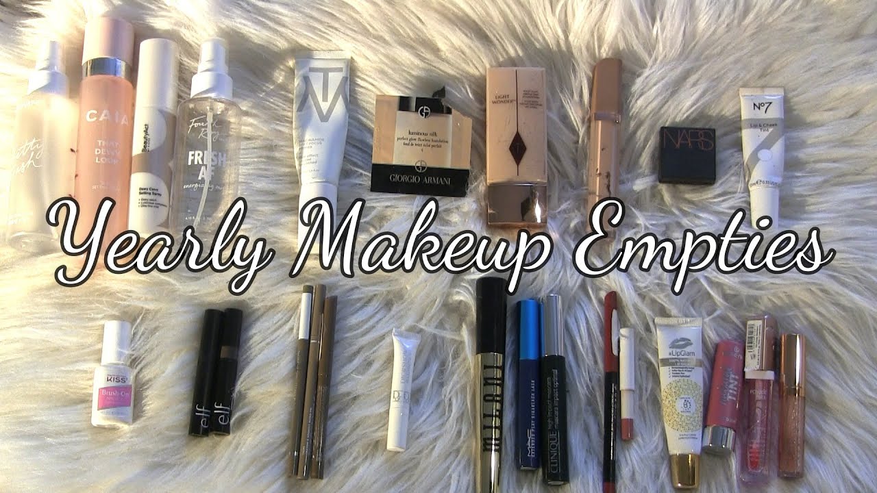 Yearly Makeup Empties 2025