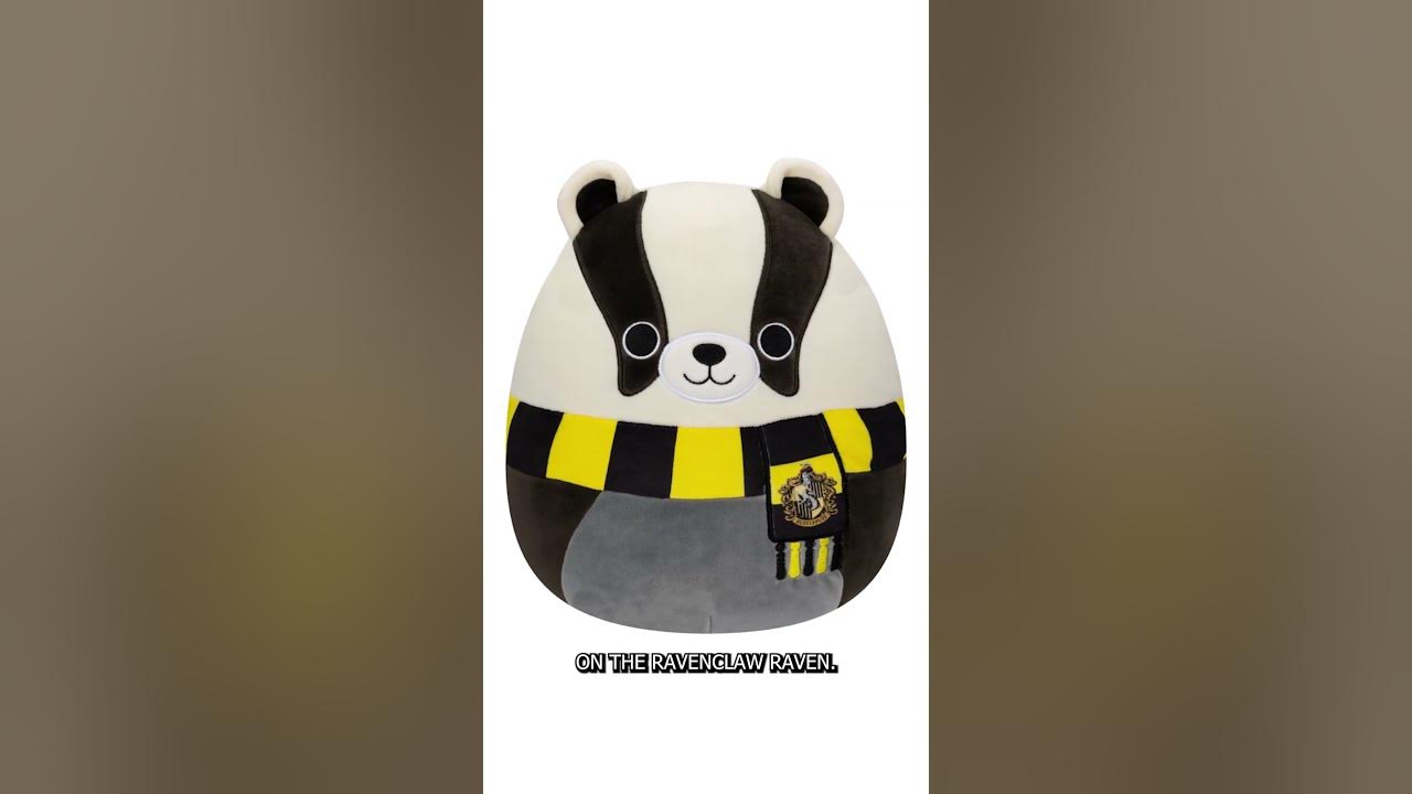 Squishmallow Harry Potter Hogwarts House Hufflepuff Badger 8 Inch