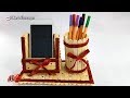 DIY Pen stand and Mobile phone holder with icecream sticks | How to make | JK Arts 1232