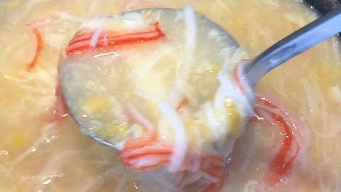 Easy Crab & Corn Egg Drop Soup | FullHappyBelly