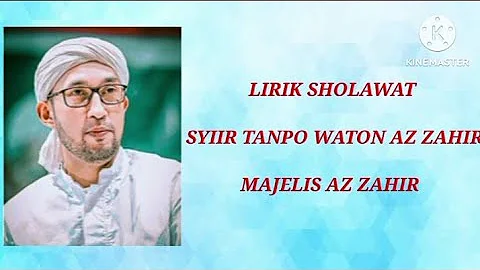 [ cover ]   FULL LIRIK    SYI'IR TANPO WATON ,, AZ ZAHIR ,, HABIB ALI ZAINAL ABIDIN ASSEGAF ,, ||