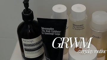 GRWM everyday clean girl aesthetic | rare beauty make up