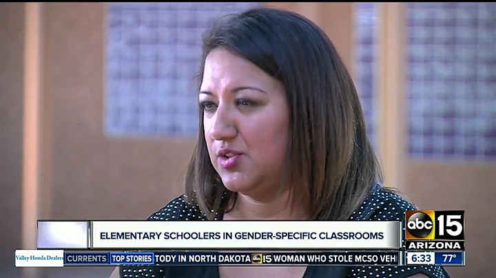 Elementary schoolers in gender-specific classrooms