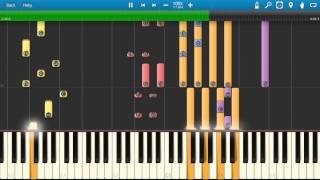 Isaac Hayes - Theme From Shaft Piano Tutorial - Synthesia Cover