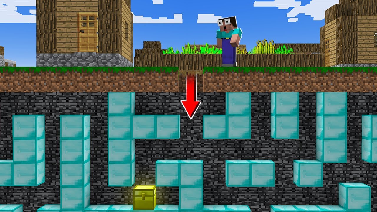 NOOB FOUND an UNDERGROUND MAZE in Minecraft! Noob vs Pro