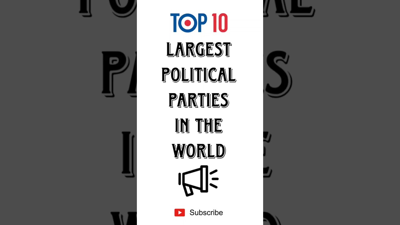 Top 10 Largest Political Parties in the World 🌍