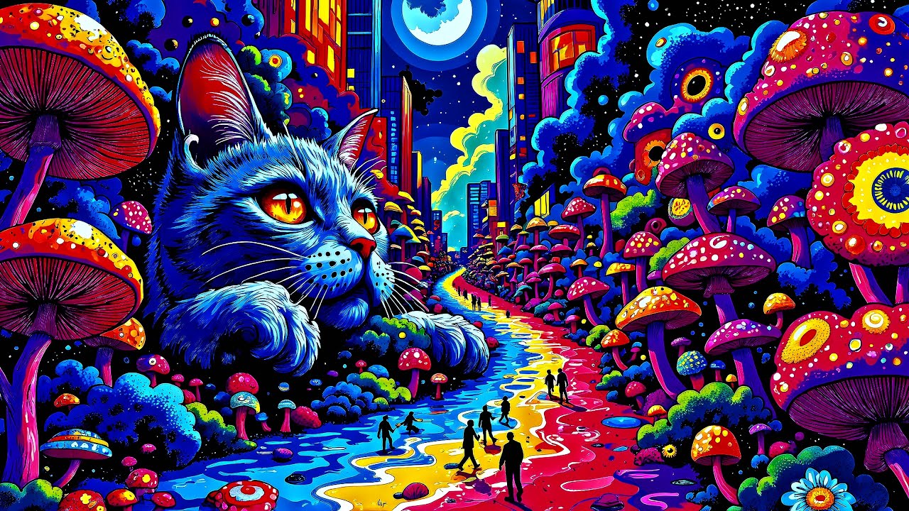 Psychedelic Dream Color Chaos