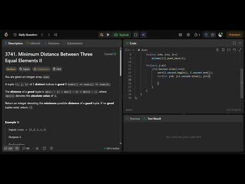Leetcode 3741 || leetcode daily 11-04-2026 || C++ solution