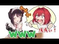 【手描き切り抜き】戌亥の94.1万人耐久に現れた音のなるおもちゃ(同期)【戌亥とこ/アンジュ・カトリーナ/倉持めると/にじさんじ】