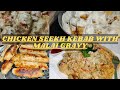 Chicken seekh kebab  malai gravy cheesy seekh kebab  raunaks recipe chickenseekhkabab gravy