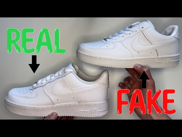 REAL VS. FAKE NIKE AIR FORCE 1 LOW SNEAKERS - YouTube