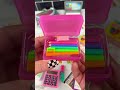 Mini backpack  school supplies micro collection box opening satisfying asmr asmr