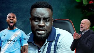 Pep Guardiola celebrates Antoine Semenyo for his man of the match performance as a Man City player🔥🔥