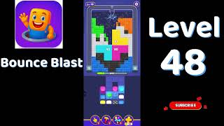 Bounce Blast Level 48  Walkthrough 🎮💥 | Tricky Ball Puzzle Solution | Go Answer