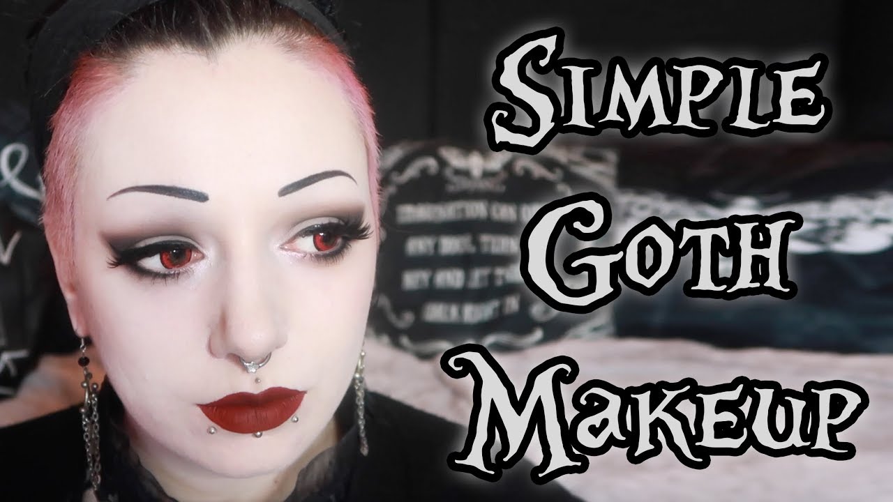 Simple Goth Makeup Tutorial Toxic Tears AD YouTube