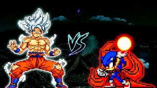 Goku MUI V3 OP (Bog) VS Sonic Baryon Mode V2 OP in Jump Force Mugen