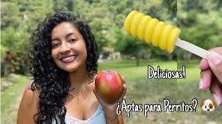 PALETAS DE MANGO CON SOLO 3 INGREDIENTES -  CREMOSAS Y REFRESCANTES!