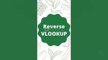 Reverse VLOOKUP - Excel Tricks Series #tricksverse #excel #excel_hacks #exceltutorials