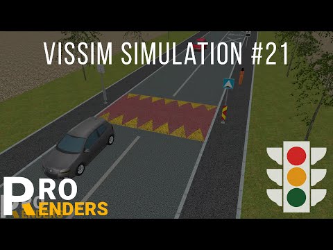 Vissim Simulation #21 - Universal traffic solution for pedestrian safety