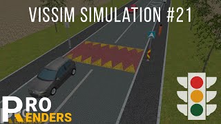 Vissim Simulation #21 - Universal traffic solution for pedestrian safety