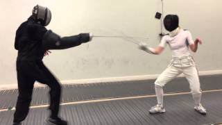 : Fencing Lesson: Professor Steven Paul and Georgina Usher