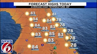 A big warmup is on the way across Central Florida