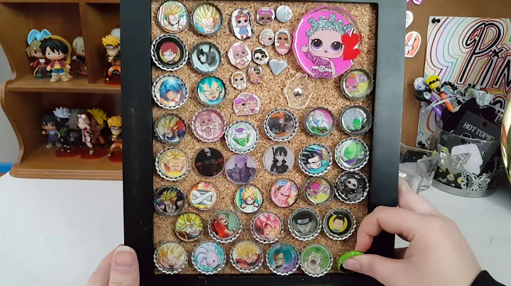 Our homemade bottle cap pins DIY