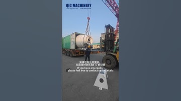 8-cubic-meter concrete mixing tank being loaded and shipped