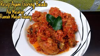 Resep Ayam Goreng Balado - Ala Masakan Rumah Makan Padang