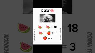 IQ Test 🧠⌛ || Solve This Question 😎 #math #viral #ytshorts #respect
