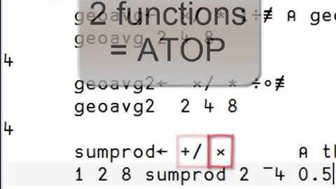 Function trains in APL