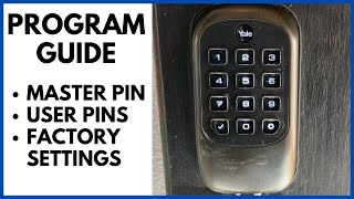 How to program and set the master pin on a Yale Keyless Lock