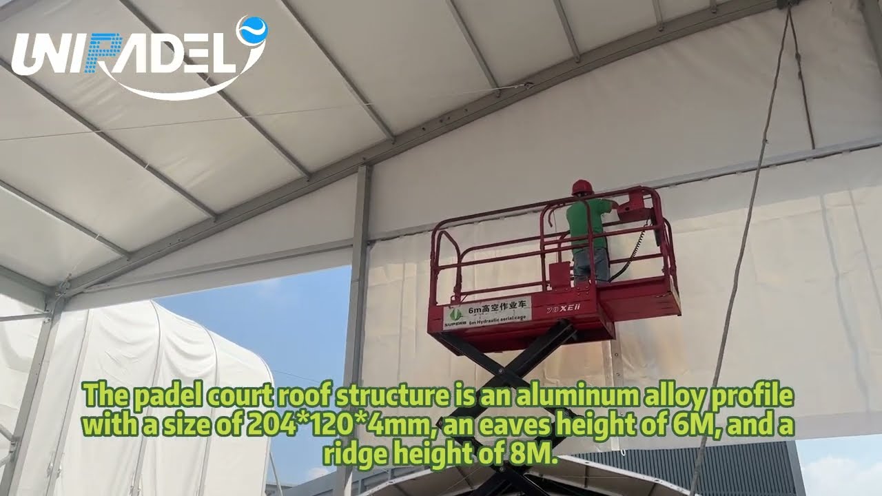 Roofed Padel Court Installation and Introduction