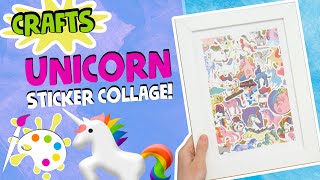 Unicorn Sticker Collage! 🦄| How To Make | Easy Art and Craft for Kids