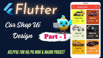 Flutter Ui Design | Flutter Car Shop Ui Design Part 1