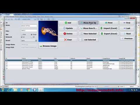 36. JAVA And MySQL Database Project (NetBeans IDE) Tutorial - How To Move Selected Row Up