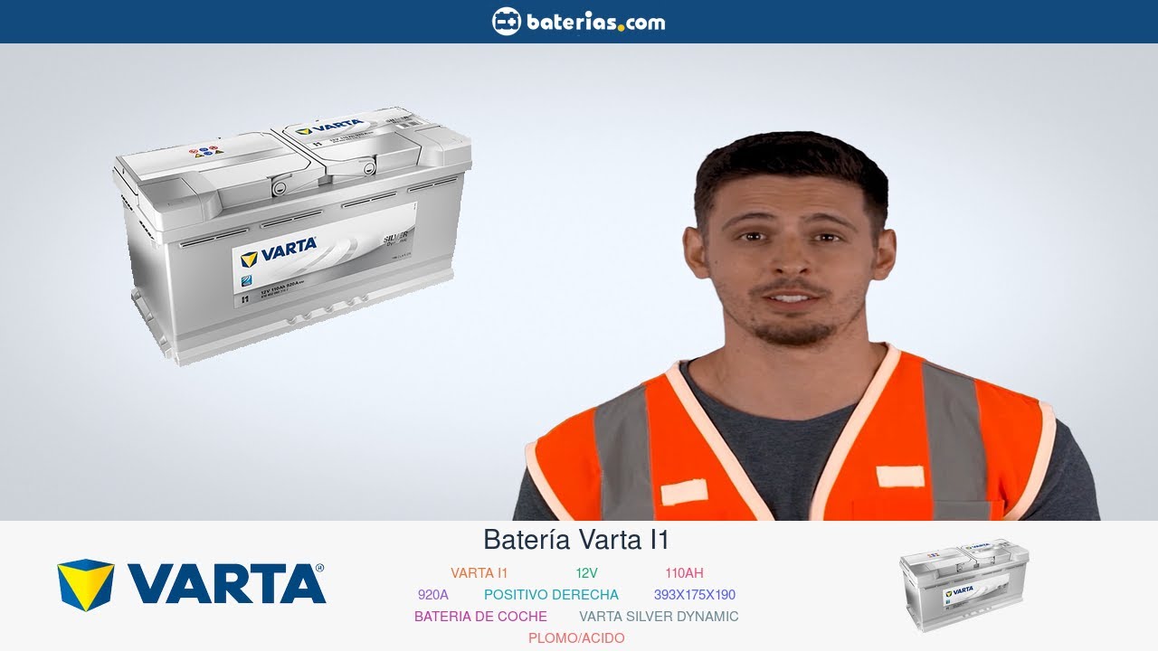 Batería de coche Varta I1 12V 110Ah 920A | baterias.com