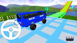 المستحيلات حافلات الشرطة الوحش 1# - ألعاب الحافلات - سيارات screenshot 3