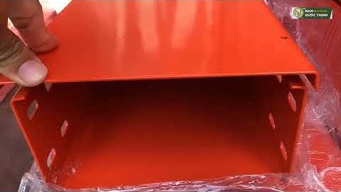 MÁNG ĐIỆN CÁP SƠN TĨNH ĐIỆN MÀU CAM W200xH100 ✅ Giải Pháp Cơ Điện