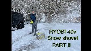 Ryobi Cordless Snow Shovel 1-year update | 40V