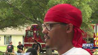 Neighbor Pulls Woman From Home Burning In Bryan