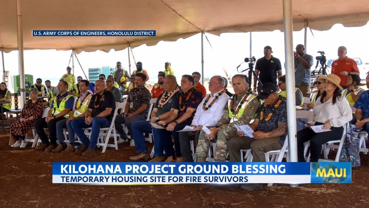 Construction begins on Lahaina housing site - YouTube