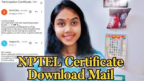 NPTEL Certificate Download