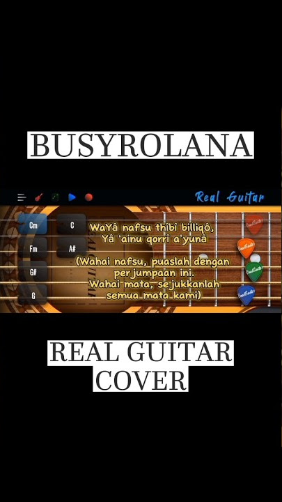 SHOLAWAT BUSYROLANA NEW VERSI MAS KAFA AL - JAUHAR REAL GUITAR COVER