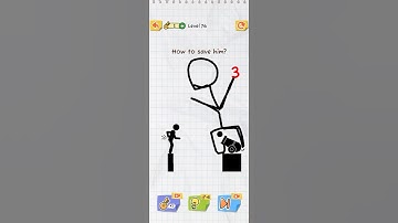 Draw 2 save level 76 solution walkthrough #trending #shorts #shortsfeed #gaming  #tiktok #minecraft