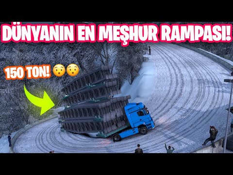 DÜNYANIN EN MEŞHUR RAMPASINDA 150 TON YÜK TAŞIDIK 🔥 MERCEDES AXOR 1840 | ETS 2 MOD