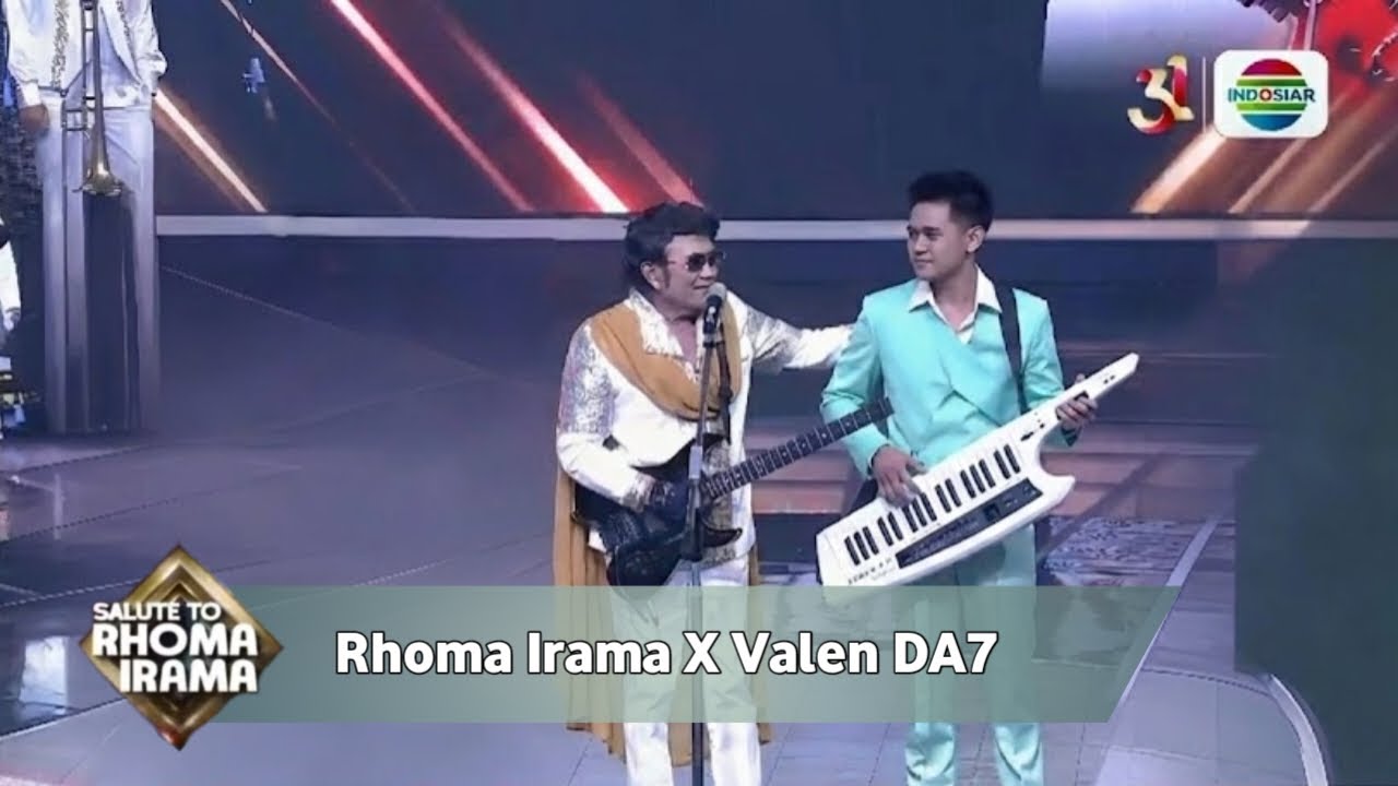 SPEKTAKULER! Duet Rhoma Irama dan Valen DA7 Pukau Penonton di Konser 